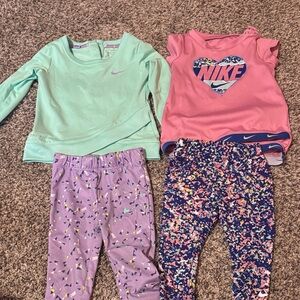 Nike Kids' Set - Mint, Pink, and Purple